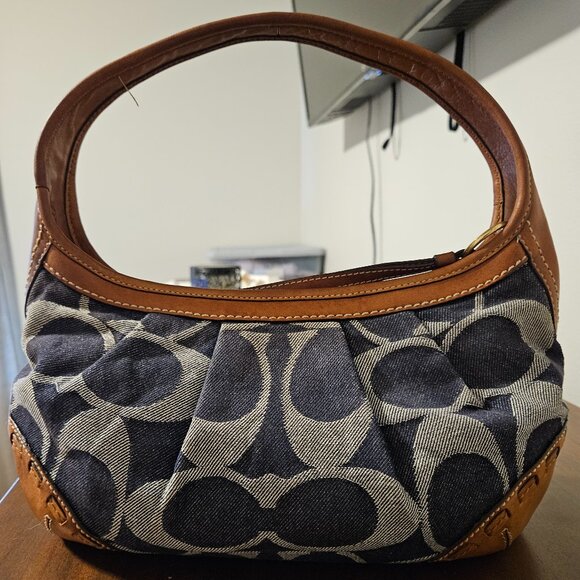 Coach Handbags - Coach Signature Denim Ergo Bag